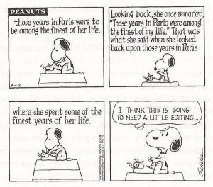 Comic: Snoopy needs editing